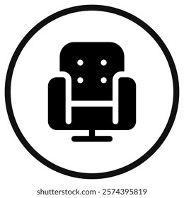 Editable cinema chair, furniture, theater seat vector icon. Movie, cinema, entertainment. Part of a big icon set family. Perfect for web and app interfaces, presentations, infographics, etc