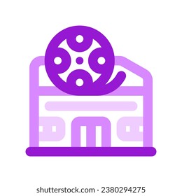 Editable cinema, theater, building vector icon. Movie, cinema, entertainment. Part of a big icon set family. Perfect for web and app interfaces, presentations, infographics, etc