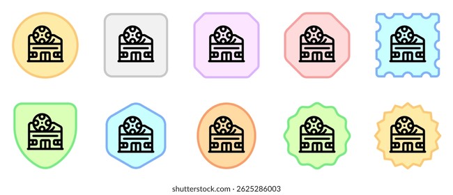Editable cinema, theater, building vector icon. Movie, cinema, entertainment. Part of a big icon set family. Perfect for web and app interfaces, presentations, infographics, etc