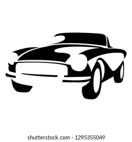 Editable Classic Car Icon Vector, Modern Concept, Retro Design, Simple Style