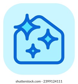 Editable clean house with sparkles vector icon. Part of a big icon set family. Perfect for web and app interfaces, presentations, infographics, etc