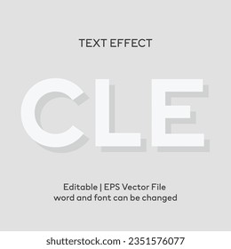 Editable Clean text effect 3d text style effect mockup template