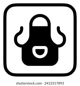 Editable cleaning apron vector icon. Part of a big icon set family. Perfect for web and app interfaces, presentations, infographics, etc