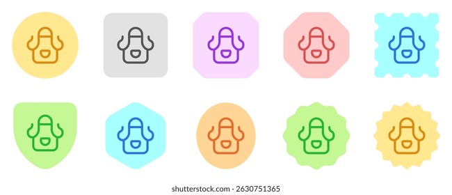 Editable cleaning apron vector icon. Part of a big icon set family. Perfect for web and app interfaces, presentations, infographics, etc