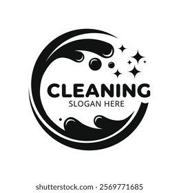 Editable Cleaning Symbol Logo Design – Professional Vector Template for Service Companies
