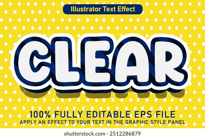 EDITABLE CLEAR TEXT EFFECT EPS FILE