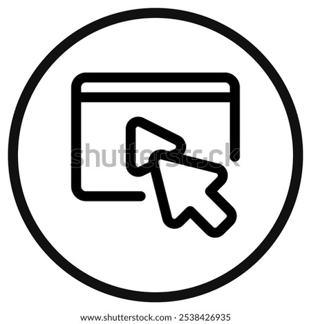 Editable click to play video vector icon. Online learning, course, tutorial. Part of a big icon set family. Perfect for web and app interfaces, presentations, infographics, etc