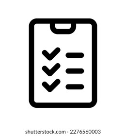 Editable clipboard, checklist vector icon. Part of a big icon set family. Perfect for web and app interfaces, presentations, infographics, etc