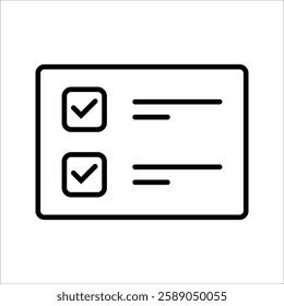 Editable clipboard, checklist vector icon. Part of a big icon set family. Perfect for web and app interfaces, presentations, infographics, etc