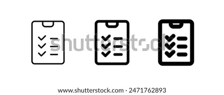 Editable clipboard, checklist vector icon. Part of a big icon set family. Perfect for web and app interfaces, presentations, infographics, etc