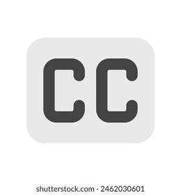 Editable close captioning sign vector icon. Part of a big icon set family. Perfect for web and app interfaces, presentations, infographics, etc