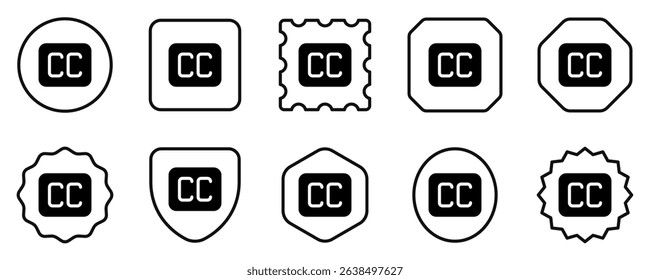 Editable close captioning sign vector icon. Part of a big icon set family. Perfect for web and app interfaces, presentations, infographics, etc