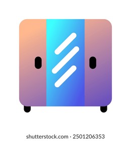 Editable closet, cabinet, wardrobe vector icon. Part of a big icon set family. Perfect for web and app interfaces, presentations, infographics, etc