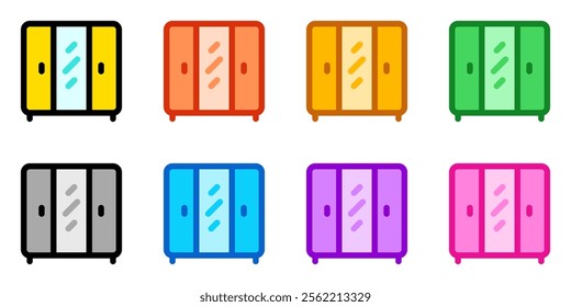 Editable closet, cabinet, wardrobe vector icon. Part of a big icon set family. Perfect for web and app interfaces, presentations, infographics, etc