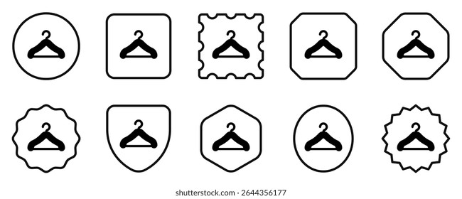 Editable clothe hanger vector icon. Clothing, fashion, apparel. Part of a big icon set family. Perfect for web and app interfaces, presentations, infographics, etc