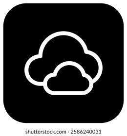 Editable clouds vector icon. Part of a big icon set family. Perfect for web and app interfaces, presentations, infographics, etc