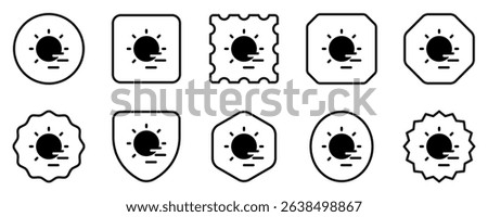Editable cloudy windy sun vector icon. Part of a big icon set family. Perfect for web and app interfaces, presentations, infographics, etc