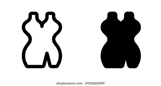 Editable cocktail dress vector icon. Clothing, fashion, apparel. Part of a big icon set family. Perfect for web and app interfaces, presentations, infographics, etc