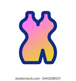 Editable cocktail dress vector icon. Clothing, fashion, apparel. Part of a big icon set family. Perfect for web and app interfaces, presentations, infographics, etc