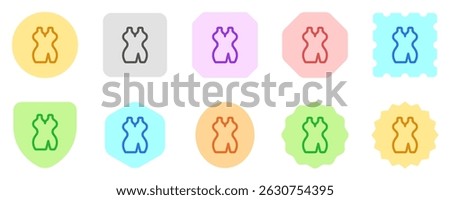 Editable cocktail dress vector icon. Clothing, fashion, apparel. Part of a big icon set family. Perfect for web and app interfaces, presentations, infographics, etc