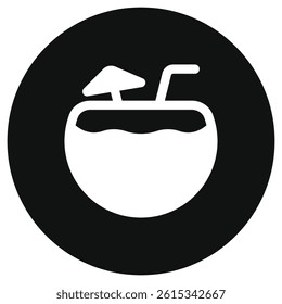 Editable coconut drink vector icon. Part of a big icon set family. Perfect for web and app interfaces, presentations, infographics, etc