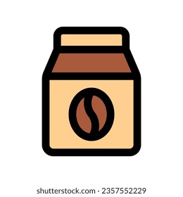 Editable coffee bean, ground, bag vector icon. Cafe, coffee shop, restaurant, drink, beverages. Part of a big icon set family. Perfect for web and app interfaces, presentations, infographics, etc