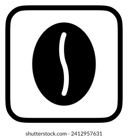 Editable coffee bean vector icon. Cafe, coffee shop, restaurant, drink, beverages. Part of a big icon set family. Perfect for web and app interfaces, presentations, infographics, etc