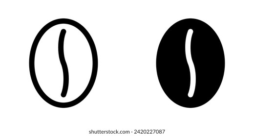 Editable coffee bean vector icon. Cafe, coffee shop, restaurant, drink, beverages. Part of a big icon set family. Perfect for web and app interfaces, presentations, infographics, etc