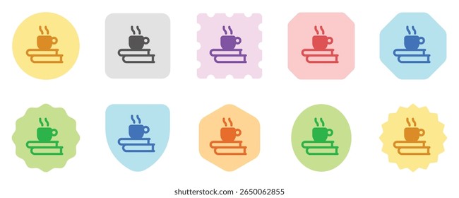 Pausa de café editable, taza, icono de Vector de libros. Trabajo remoto, trabajo, profesión, freelance. Parte de una gran familia de iconos. Perfecto para interfaces de Web y App, presentaciones, infografías, etc