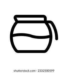 Icono del vector del indicador de café editable. Cafetería, cafetería, restaurante, bebida, bebidas. Parte de una familia de iconos grandes. Perfecto para interfaces web y de aplicaciones, presentaciones, infografías, etc
