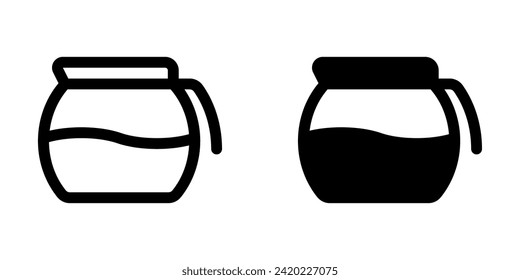 Editable coffee decanter vector icon. Cafe, coffee shop, restaurant, drink, beverages. Part of a big icon set family. Perfect for web and app interfaces, presentations, infographics, etc