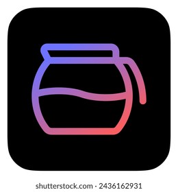 Editable coffee decanter vector icon. Cafe, coffee shop, restaurant, drink, beverages. Part of a big icon set family. Perfect for web and app interfaces, presentations, infographics, etc