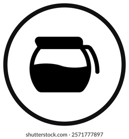 Editable coffee decanter vector icon. Cafe, coffee shop, restaurant, drink, beverages. Part of a big icon set family. Perfect for web and app interfaces, presentations, infographics, etc