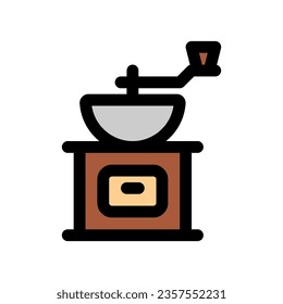 Editable coffee grinder vector icon. Cafe, coffee shop, restaurant, drink, beverages. Part of a big icon set family. Perfect for web and app interfaces, presentations, infographics, etc