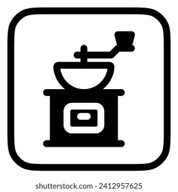 Editable coffee grinder vector icon. Cafe, coffee shop, restaurant, drink, beverages. Part of a big icon set family. Perfect for web and app interfaces, presentations, infographics, etc