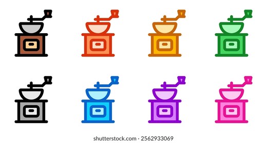 Editable coffee grinder vector icon. Cafe, coffee shop, restaurant, drink, beverages. Part of a big icon set family. Perfect for web and app interfaces, presentations, infographics, etc