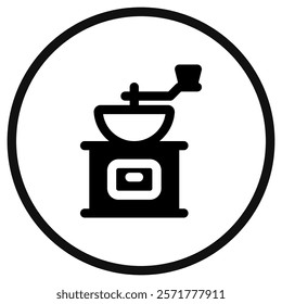 Editable coffee grinder vector icon. Cafe, coffee shop, restaurant, drink, beverages. Part of a big icon set family. Perfect for web and app interfaces, presentations, infographics, etc