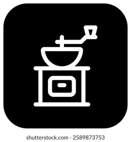 Editable coffee grinder vector icon. Cafe, coffee shop, restaurant, drink, beverages. Part of a big icon set family. Perfect for web and app interfaces, presentations, infographics, etc