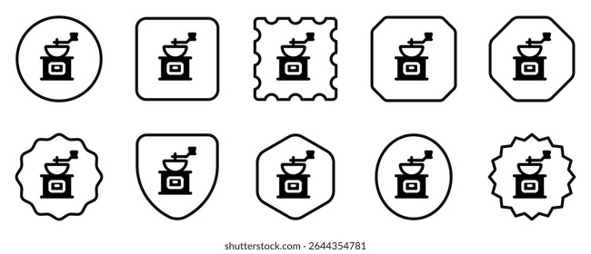 Editable coffee grinder vector icon. Cafe, coffee shop, restaurant, drink, beverages. Part of a big icon set family. Perfect for web and app interfaces, presentations, infographics, etc