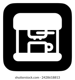 Editable coffee maker vector icon. Cafe, coffee shop, restaurant, drink, beverages. Part of a big icon set family. Perfect for web and app interfaces, presentations, infographics, etc