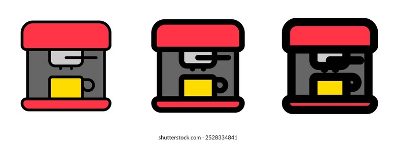 Editable coffee maker vector icon. Cafe, coffee shop, restaurant, drink, beverages. Part of a big icon set family. Perfect for web and app interfaces, presentations, infographics, etc