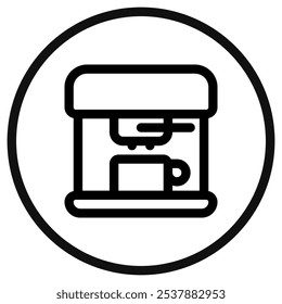 Editable coffee maker vector icon. Cafe, coffee shop, restaurant, drink, beverages. Part of a big icon set family. Perfect for web and app interfaces, presentations, infographics, etc