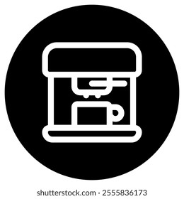 Editable coffee maker vector icon. Cafe, coffee shop, restaurant, drink, beverages. Part of a big icon set family. Perfect for web and app interfaces, presentations, infographics, etc