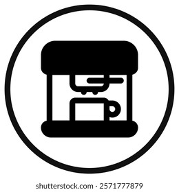 Editable coffee maker vector icon. Cafe, coffee shop, restaurant, drink, beverages. Part of a big icon set family. Perfect for web and app interfaces, presentations, infographics, etc