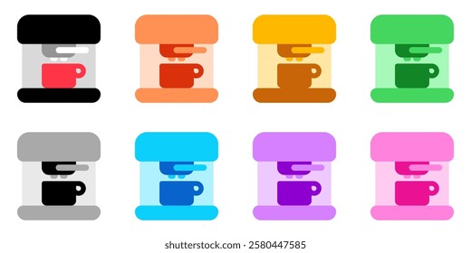 Editable coffee maker vector icon. Cafe, coffee shop, restaurant, drink, beverages. Part of a big icon set family. Perfect for web and app interfaces, presentations, infographics, etc