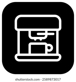 Editable coffee maker vector icon. Cafe, coffee shop, restaurant, drink, beverages. Part of a big icon set family. Perfect for web and app interfaces, presentations, infographics, etc