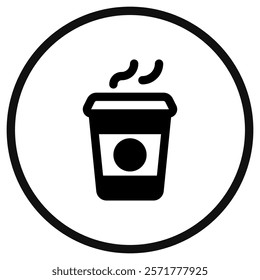 Editable coffee paper cup vector icon. Cafe, coffee shop, restaurant, drink, beverages. Part of a big icon set family. Perfect for web and app interfaces, presentations, infographics, etc