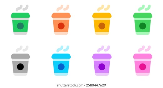 Editable coffee paper cup vector icon. Cafe, coffee shop, restaurant, drink, beverages. Part of a big icon set family. Perfect for web and app interfaces, presentations, infographics, etc