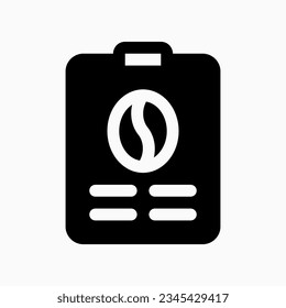 Editable coffee shop menu vector icon. Cafe, coffee shop, restaurant, drink, beverages. Part of a big icon set family. Perfect for web and app interfaces, presentations, infographics, etc