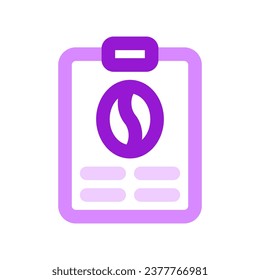 Editable coffee shop menu vector icon. Cafe, coffee shop, restaurant, drink, beverages. Part of a big icon set family. Perfect for web and app interfaces, presentations, infographics, etc